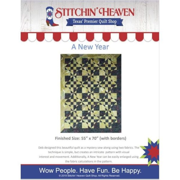 A New Year Quilt Pattern by Stitchin  Heaven For Cheap