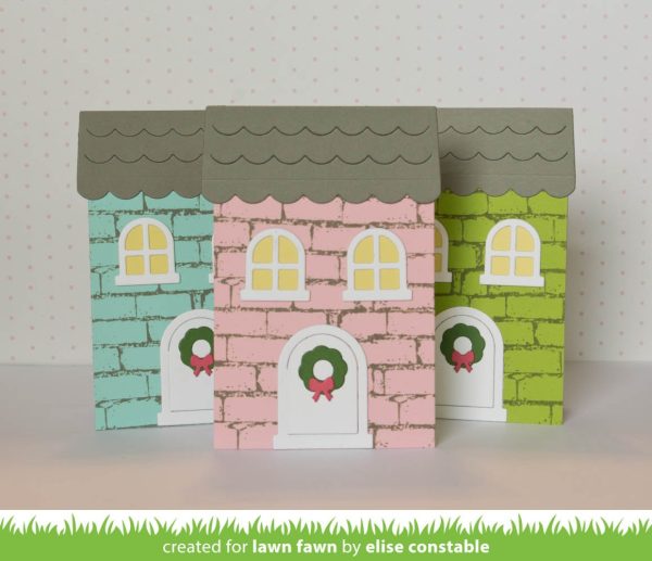 scalloped treat box winter house add-on Cheap - Image 4