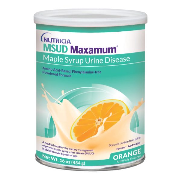 MSUD Maxamum Powdered Medical Food, Orange Flavor, 16 oz., 454g Online Hot Sale