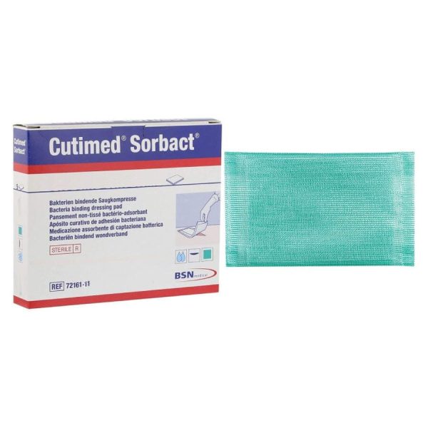 BSN Jobst® Cutimed® Sorbact® Antimicrobial Dressing, Rectangle, 2.75   x 3.5   Green Discount