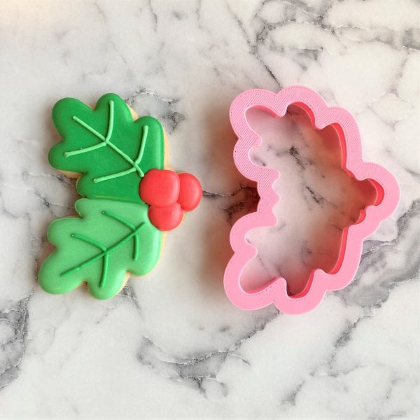 Holly Leaves with Berries Cookie Cutter Supply - Image 3