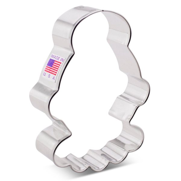 Mrs. Claus Face Whimsical Cookie Cutter by The Flour Box Online now - Image 2