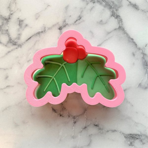 Holly Leaves with Berries Cookie Cutter Supply - Image 4